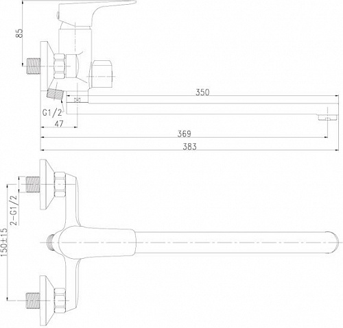 Смеситель Rossinka Silvermix RS31-32