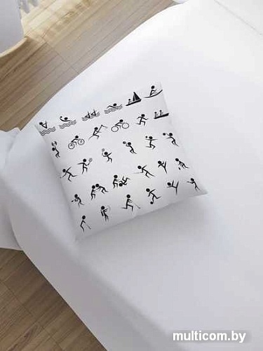 Чехол на подушку JoyArty Символы соревнований sl_17505