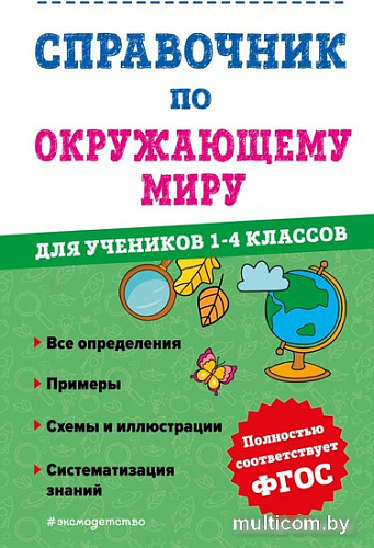 Эксмо. Справочник по окружающему миру. 1-4 классы (Иванова М.)