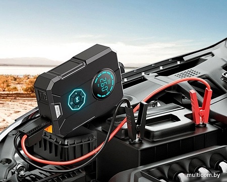 Портативное пусковое устройство с компрессором Soft Drive CAR2831