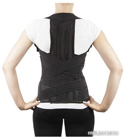 Корсет ортопедический пояснично-крестцовый Antar АТ04505 сильной степени фиксации с бретелями (XXL)