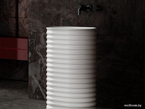 Умывальник Abber Stein AS2550-H (белый матовый)