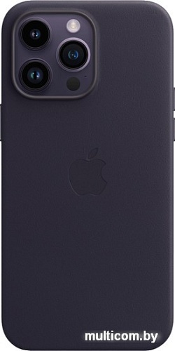 Чехол для телефона Apple MagSafe Leather Case для iPhone 14 Pro Max (чернила)