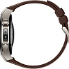 Умные часы Huawei Watch 5 46 мм (титановый, с коричневым силиконовым ремешком, международная версия)
