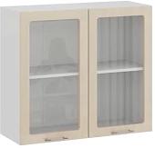 Шкаф навесной Трия Весна 1В8С (ваниль глянец)