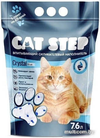 Наполнитель Cat Step Crystal Blue 7.6 л