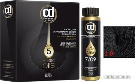 Масло для окрашивания Constant Delight Olio-Colorante без аммиака 1.0 черный