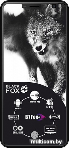 Смартфон Black Fox Fox B7 Fox+ BMM443D (черный)