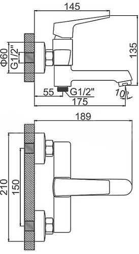 Смеситель Ledeme L3181