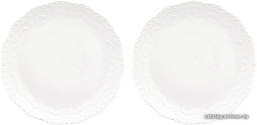 Набор тарелок Elan Gallery Белый узор 540158 (2 шт)