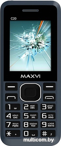 Мобильный телефон Maxvi C20 (маренго)