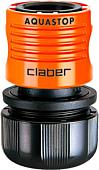 Claber 3/4” Automatic Coupling W Aquastop 8605