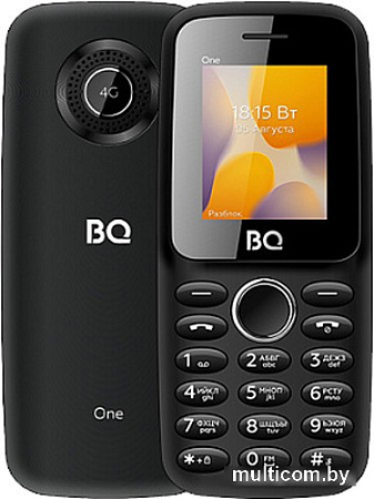 Кнопочный телефон BQ-Mobile BQ-1800L One (черный)