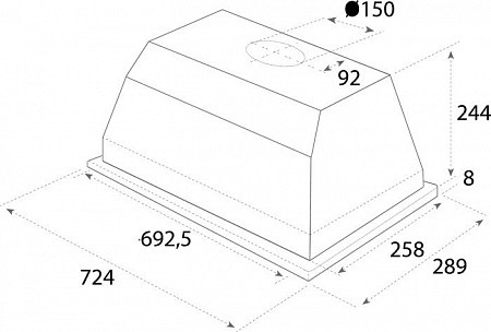 Кухонная вытяжка Jetair CA Extra 720 (PRF0005064)