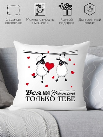 Декоративная подушка Print Style На день святого Валентина 40х40love5