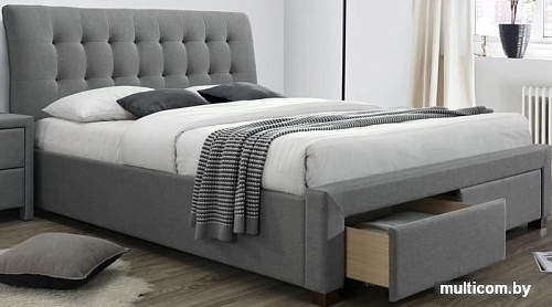 Кровать Halmar Percy 160x200 (серый)