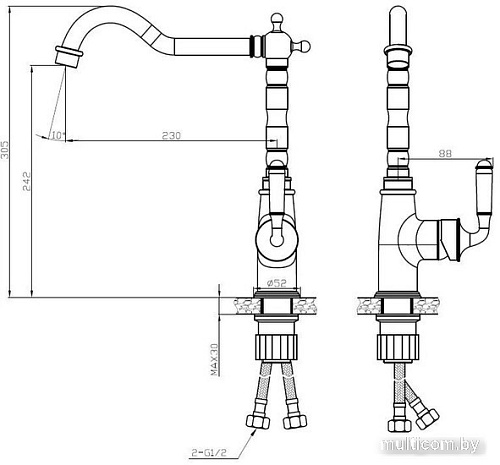 Смеситель Esko Florence FR 03 C