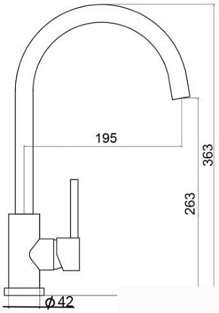 Смеситель Ukinox UM2104 SS