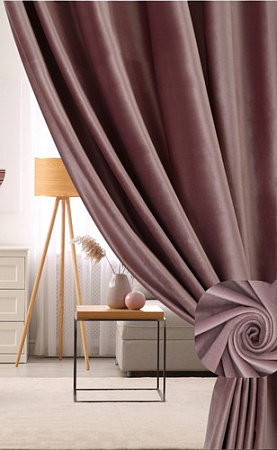 Комплект штор Soft Lines Бархат 9102G-A25 2x2.4 м (пыльная роза, 2 шт)