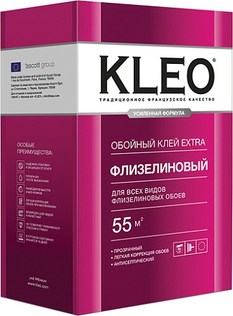 Клей для обоев Kleo Extra 55 Флизелиновый (380 г)