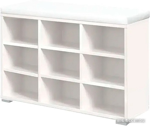 Банкетка Кимер Харис Тип 4 (белая шагрень/кожзам белый)