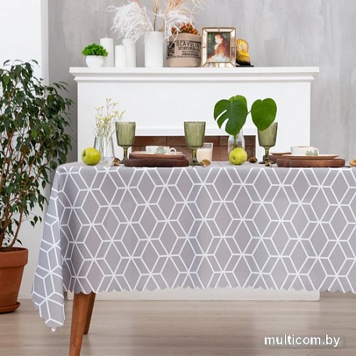 Скатерть Доляна Hexagon 145x300 7797380
