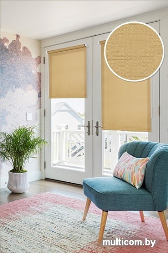 Рулонные шторы Эскар 52x215 (темно-бежевый)