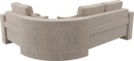 Угловой диван Mebelico Кембридж угловой 108810 (правый, велюр, бежевый)