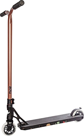 Трюковый самокат Novatrack Psycho 90/110 110A.PSYCHO.BZ23 (черный/коричневый)