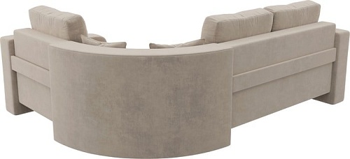 Угловой диван Mebelico Кембридж угловой 108810 (правый, велюр, бежевый)