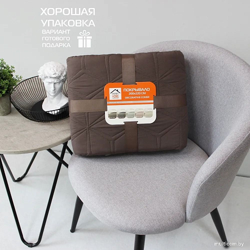 Покрывало Matex Decorative Cover Flower 63-810 (темно-коричневый)