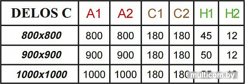 Душевой поддон Radaway Delos C 100x100 [SDC1010-01]