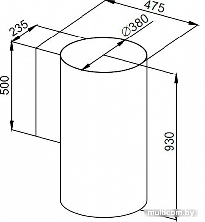 Кухонная вытяжка MAUNFELD Lee Wall sensor 39 (черный)