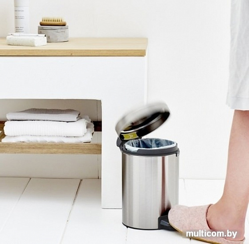 Brabantia Pedal Bin NewIcon 3 л (стальной матовый)