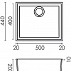 Кухонная мойка Elleci Quadra 105 Undermount Kuro K86