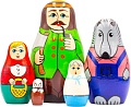 Развивающая игра Брестская Матрешка Красная Шапочка (набор 5 шт)