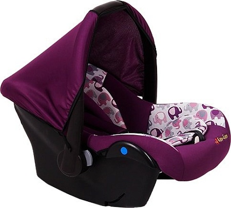 Детское автокресло Еду-Еду KS 321 (фиолетовые слоны)