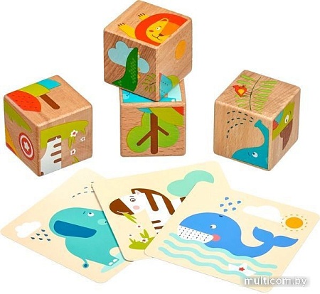 Кубики МДИ Дикие животные LL259