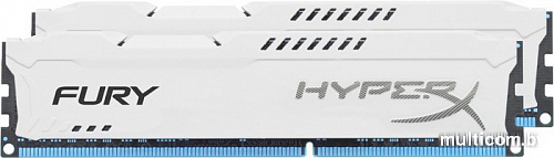 Оперативная память Kingston HyperX Fury White 2x4GB KIT DDR3 PC3-12800 (HX316C10FWK2/8)