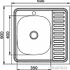 Кухонная мойка Mixline 527969