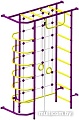 Детский спортивный комплекс Пионер 9 (пурпурный/желтый)