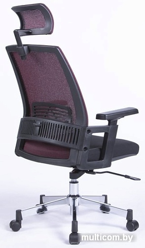 Кресло LoftyHome Agreement (черный/бордовый)