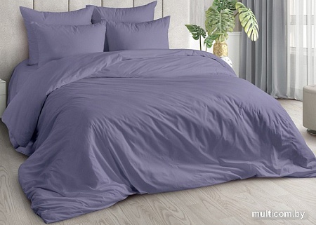 Постельное белье Миланика Фиалка Семейный (поплин г/к)
