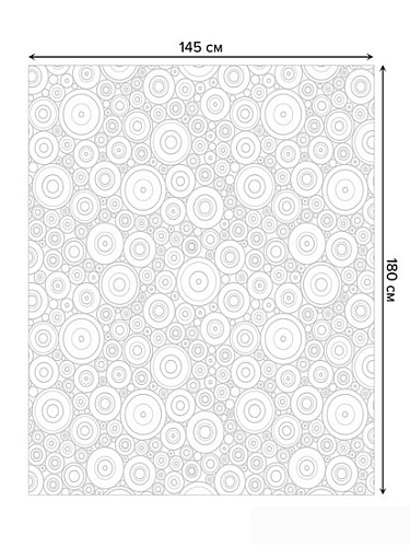 Скатерть JoyArty Узоры с кругами tcox_13562_180x145