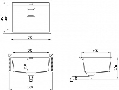 Кухонная мойка Aquasanita Delicia SQD100W (alba 710)