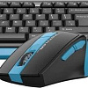 Офисный набор A4Tech Fstyler FG1035 (черный/синий )