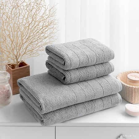 Набор полотенец Verossa МХ50 Milano 08 НПК008 746406 (холодный серый)