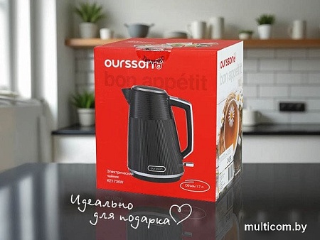 Электрический чайник Oursson KE1736W/BL