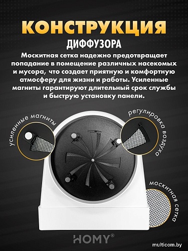 Вентиляционная решетка HOMY AO150W