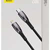Кабель Baseus Glimmer Series USB Type-C - Lightning (2 м, черный)
